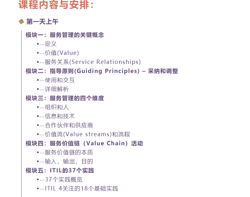第172期|IT服务管理的王牌认证---ITIL4 Foundation 认证开班啦!