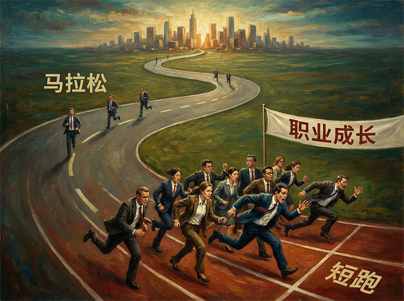 职业成长是一场马拉松，但大多数人用短跑的方式在跑